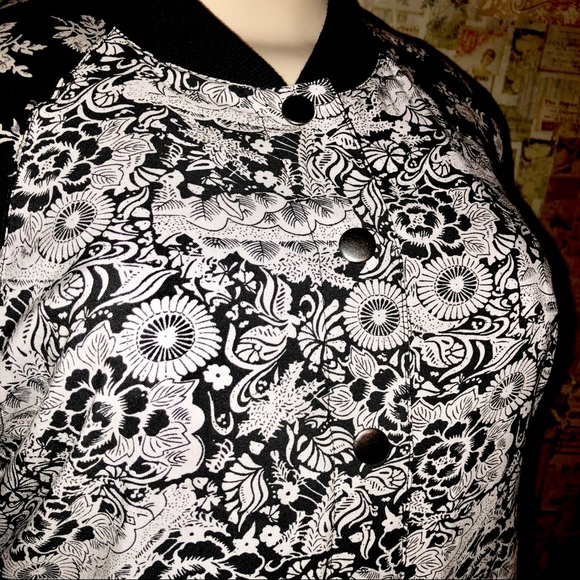 Free People Floral Print Bomber Jacket - Picture 3 of 8